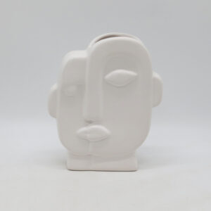 Face design home decor ceramic vase