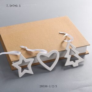 Christmas Tree Ornament Porcelain Hanging Decor