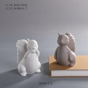 Porcelain Squirrel Design Home Decor