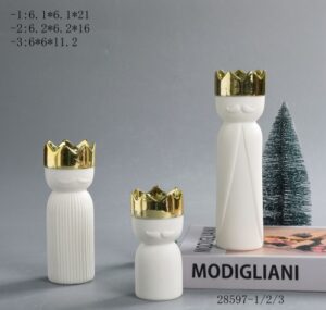 Crown Ceramic Candle Holder