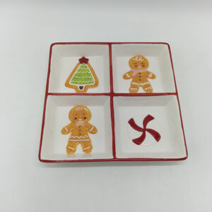 Compartment Divided Dessert Salad Plate Dinner Plate