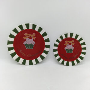 Hand Painting Ceramic Dinner Plate for Christmas