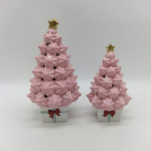 Ceramic Christmas Tree with Led Home Decor