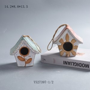 Bird house reactive glaze porcelain